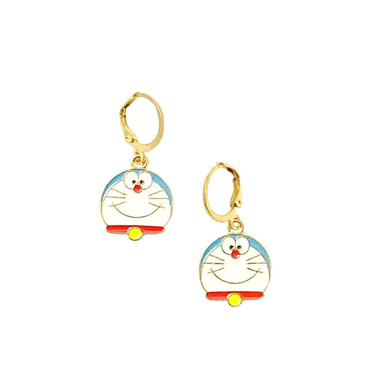 Doremon Multicolor Golden Earrings