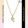 Pink Dolphin Pendant Charm Necklace