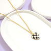 Heart Checked Charm Pendant