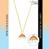 Rainbow Charm Pendant Necklace