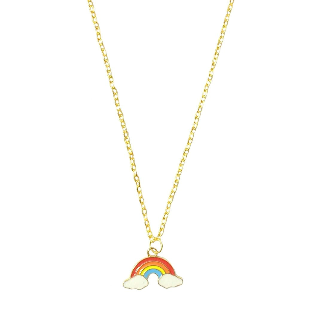 Rainbow Charm Pendant Necklace