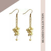 White Pearl Golden Fashion Earrings