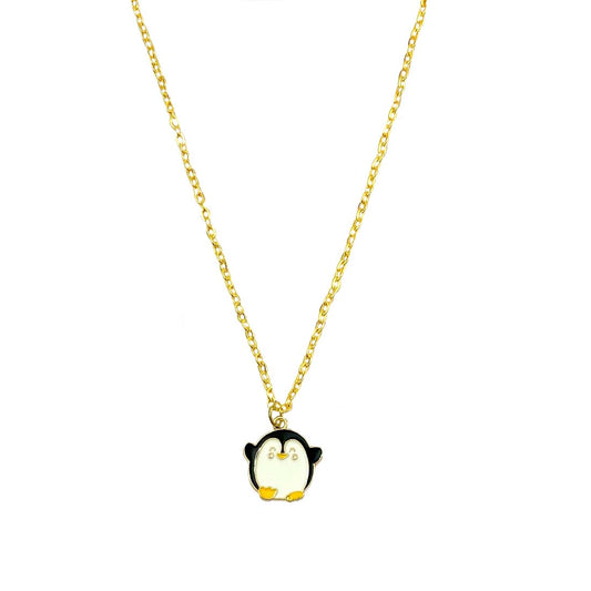 Penguin Pendant Charm Necklace