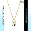 Black & White Panda Golden Charm Necklace