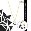 Relaxing Panda Golden Charm Necklace