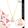 Pink Bunny Charm Chain Necklace