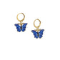 Blue Butterfly Charm Pendant Set