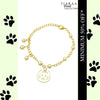 Cat Imitation Pearl Charm Bracelet