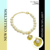 Yellow Shell Pearl Charm Bracelet