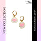 Pink Heart Charm Earrings