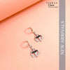 Dancing Girl Silver Charm Earrings