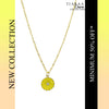 Yellow Daisy Pendant Charm Necklace