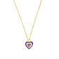 Blue Multicolor Heart Charm Pendant Earrings Combo