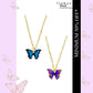 Multicolor Butterfly Pendant Charm Combo