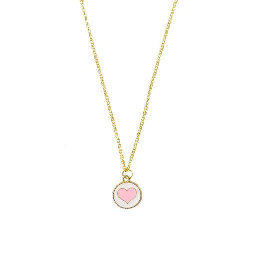Pink Heart Charm Pendant