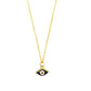 Dark Blue Evil Eye Pendant Charm Necklace