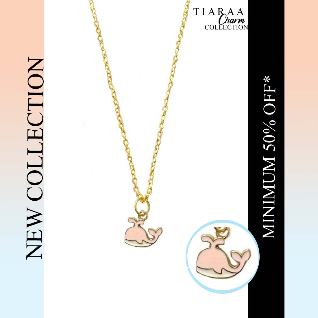 Dolphin Pendant Charm Necklace