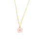 Pink Floral Pendant Charm Necklace