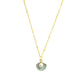 Blue Charms  Pearl Pendant Earrings Combo Set