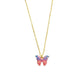 Purple Pink Multicolor Pendant Earrings Combo Set