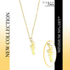 Golden Leaf Pendant Charm Necklace