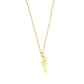 Golden Leaf Pendant Charm Necklace