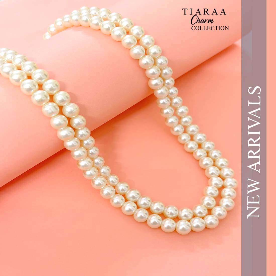 Off White Pearl Imitation Necklace