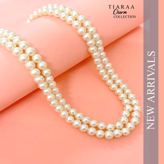 Off White Pearl Imitation Necklace