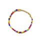 Multicolor Alloy Beaded Golden Anklet