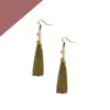 Golden Pearl Chain Party Danglers Earrings