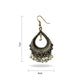 Golden Antique Floral Brass Polki JhumkI