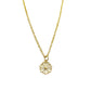 White Floral Pendant Charm Necklace