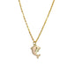 Pink Dolphin Pendant Charm Necklace