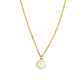 White Clock Pendant Charm Necklace