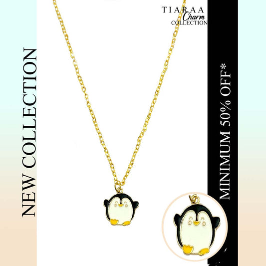 Penguin Pendant Charm Necklace