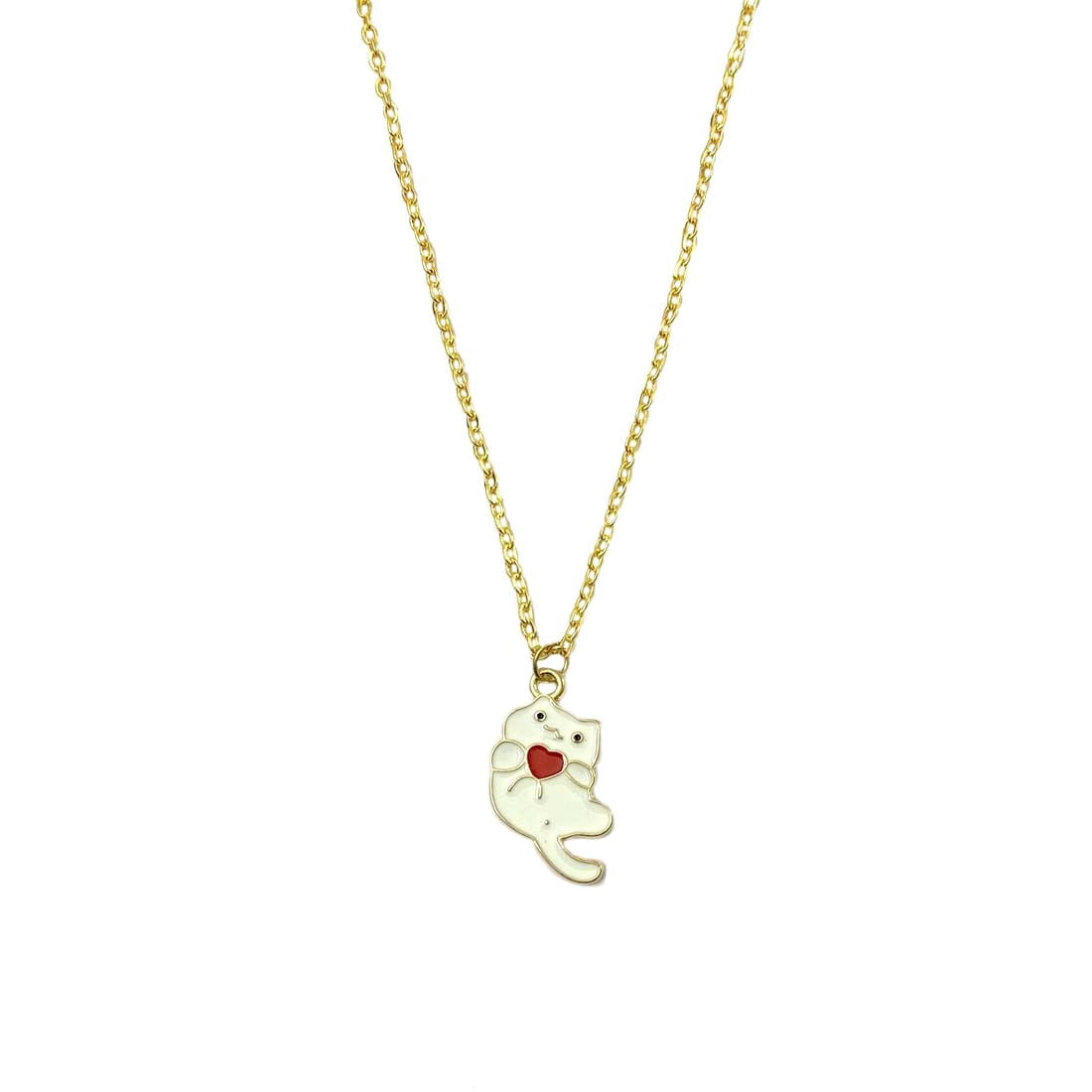 Cat Pendant Charm Necklace